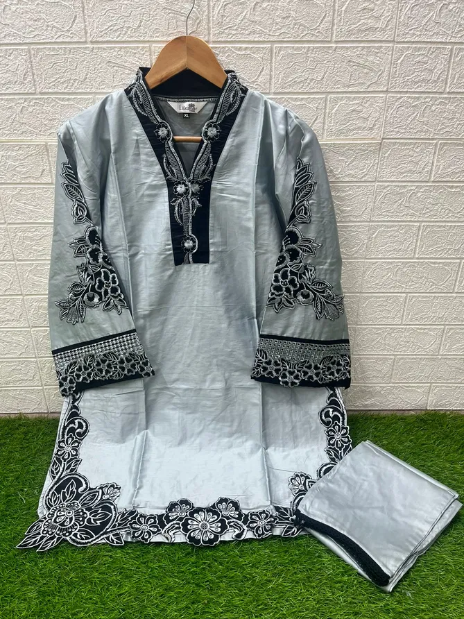 Laxuria Trendz 1456 Embroidered Readymade Top With Bottom Wholesaler In Delhi